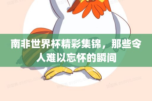 南非世界杯精彩集锦，那些眉山市正发家政服务有限公司令人难以忘怀的瞬间