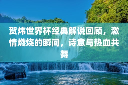 贺炜世界杯经典解说回顾，激情燃烧的瞬间，诗意与热血共舞