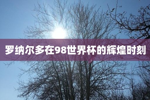 罗纳尔多在98世界杯的辉煌时刻