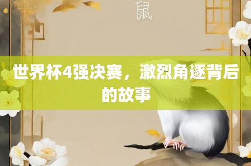 世界杯4强决赛，激烈角逐背后的故事