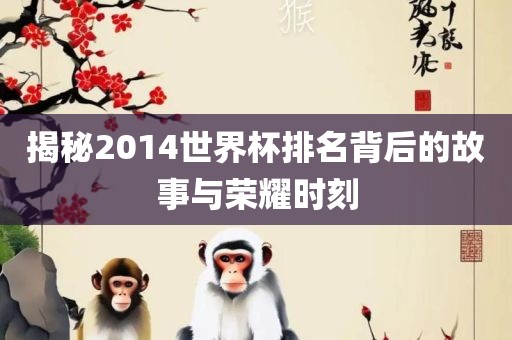 揭秘2014世界杯排名背后的故事与荣耀时眉山市正发家政服务有限公司刻