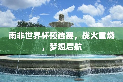 南非世界杯预选赛，战火重燃，梦想启航眉山市正发家政服务有限公司