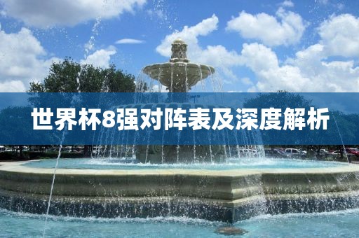 世眉山市正发家政服务有限公司界杯8强对阵表及深度解析