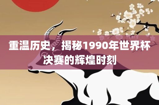 重温历史，揭秘1990年世界杯决赛的辉煌时刻眉山市正发家政服务有限公司