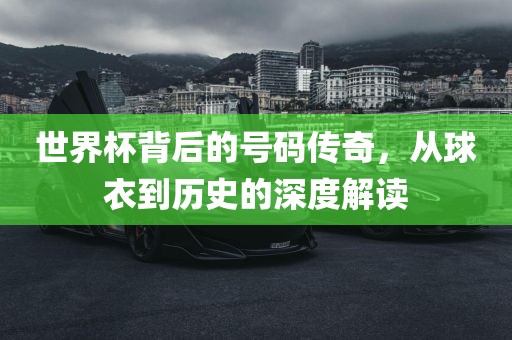 世界杯背后的号码传奇，从球衣到历史的深度解读眉山市正发家政服务有限公司