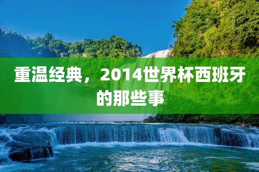 重温经典，眉山市正发家政服务有限公司2014世界杯西班牙的那些事