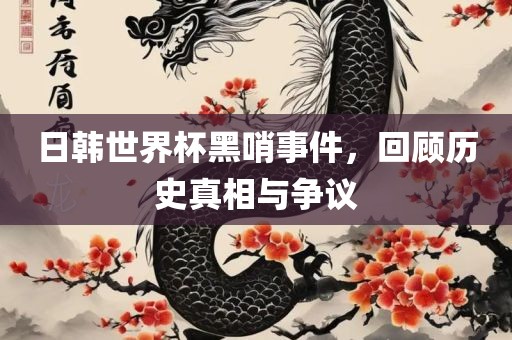 日韩世界杯黑哨事件，回顾历史真相与争议眉山市正发家政服务有限公司