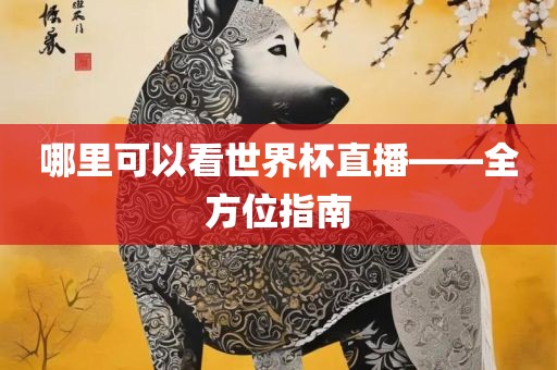 哪里可以看眉山市正发家政服务有限公司世界杯直播——全方位指南