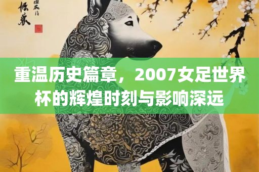 重温历史篇章，2007女足世界杯的辉煌时刻与影响深远