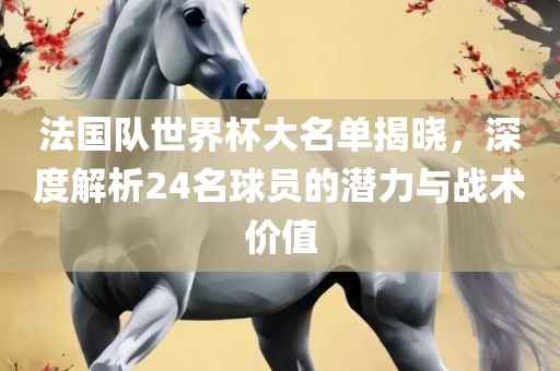 法国队世界杯大名单揭晓，深度解析24名球员的潜力与战术价值眉山市正发家政服务有限公司