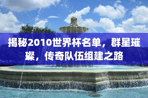 揭秘2010世界杯名单，群星璀璨，传奇队伍组建之路