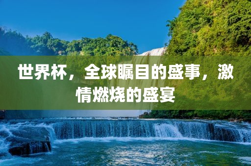 世界杯，全球瞩目的盛事，激情燃烧的盛宴眉山市正发家政服务有限公司