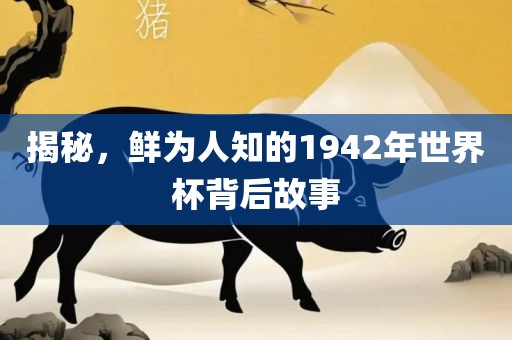 揭秘，鲜为人知的1942年世界杯背后故事眉山市正发家政服务有限公司