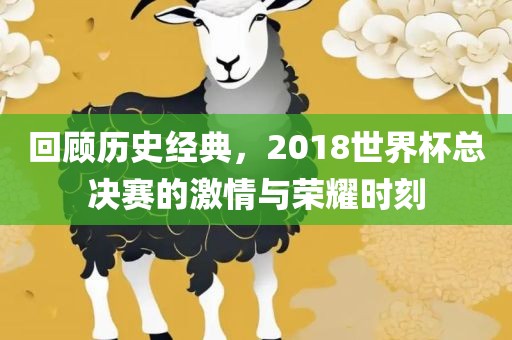 回顾历史经典，2018世界杯总决赛的激情与荣耀时刻