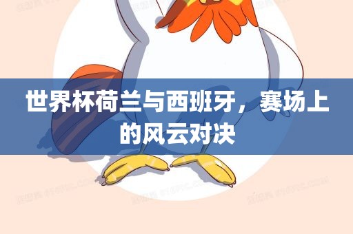 世界杯荷兰与西班牙，赛场上的风云对决
