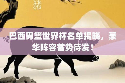 巴西男篮世界杯名单揭晓，豪华阵容蓄势待发！眉山市正发家政服务有限公司