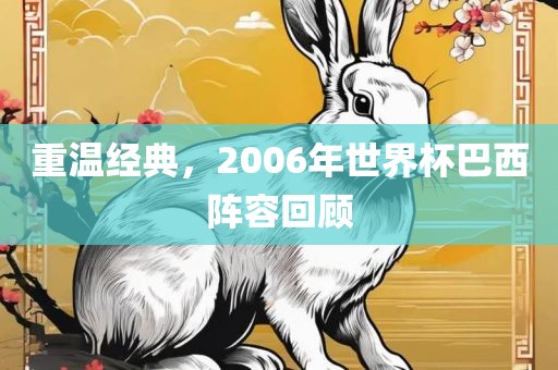 重温经典，2006年世界杯巴西阵容回顾