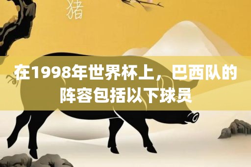 在1998年世界杯上，巴西队的阵容包括以下球员眉山市正发家政服务有限公司