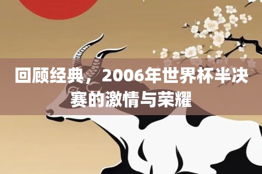 回顾经典，2006年世界杯半决赛的激情与荣耀
