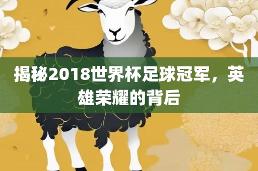 揭秘2018世界杯足球冠军，英雄荣耀的背后眉山市正发家政服务有限公司