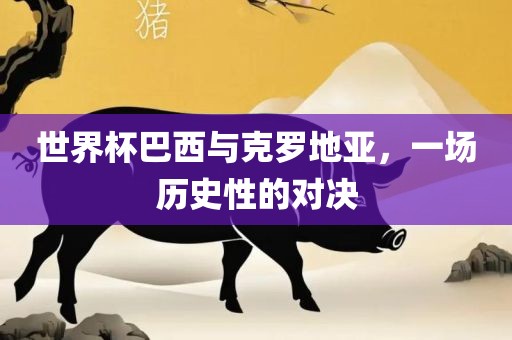 世界杯巴西与克罗地亚，一场历史性的对决眉山市正发家政服务有限公司