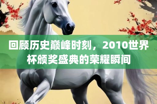 回顾历史巅峰时刻，2010世界杯颁奖盛眉山市正发家政服务有限公司典的荣耀瞬间