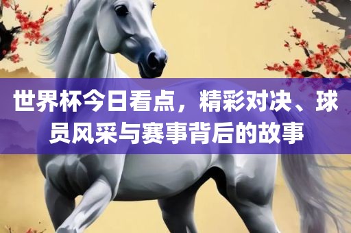 世界杯今日看点，精彩对决、球员风采与赛事背眉山市正发家政服务有限公司后的故事
