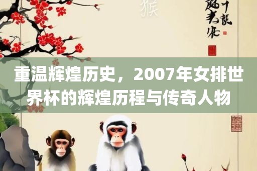 重温辉煌历史，2007年女排世界杯的辉煌历程与传奇人物