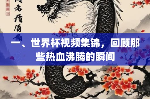 一、世界杯视频集锦，回顾那些热血沸腾的瞬间