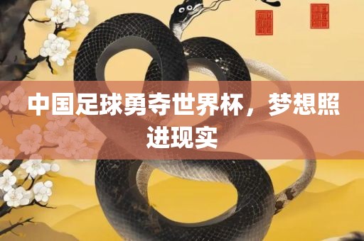 中国足球勇夺世界杯，梦想照进现实