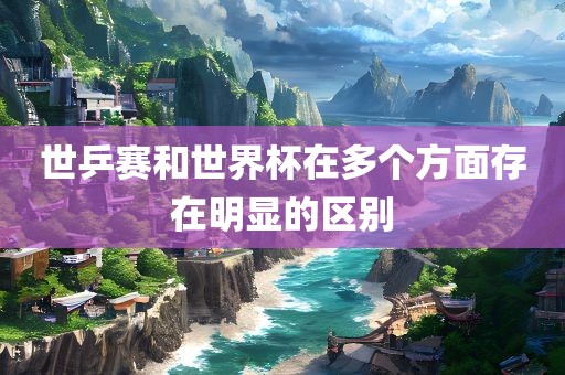 世乒赛和世界杯在多个方面存在明显的区别眉山市正发家政服务有限公司