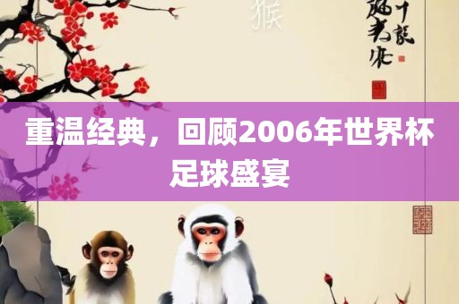 重温经典，回顾2006年世界杯足球盛宴眉山市正发家政服务有限公司