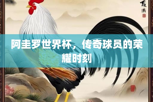阿圭罗世界杯，传奇球员的荣耀时刻