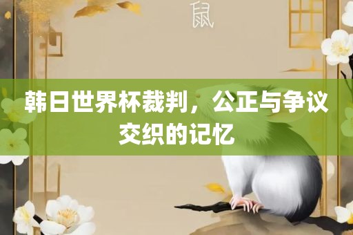 韩日世界杯裁判，公正与争议交织的记忆眉山市正发家政服务有限公司