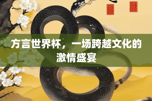 方言世界杯，一场跨眉山市正发家政服务有限公司越文化的激情盛宴