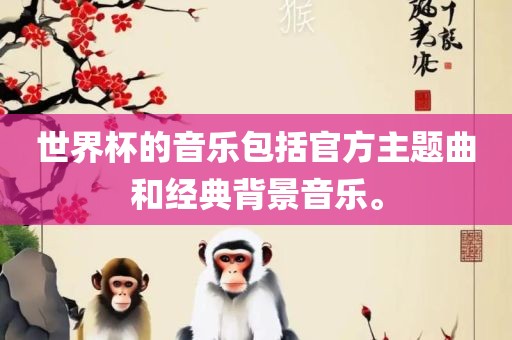 世界杯的音乐包括官方主题曲和经典背景音乐。