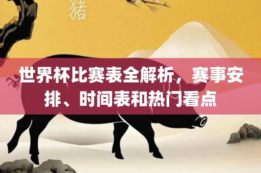世界杯比赛表全解析，赛事安排、时间表和热门看点眉山市正发家政服务有限公司
