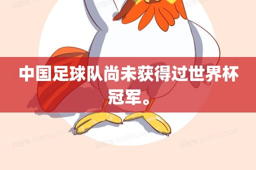 中国足球队尚未获眉山市正发家政服务有限公司得过世界杯冠军。