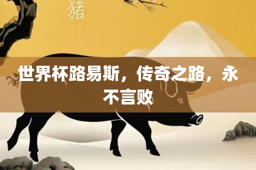 世界杯路易斯，传奇之路，永不言败