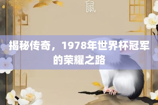 揭秘传奇，1978年世界杯冠军的荣耀之路