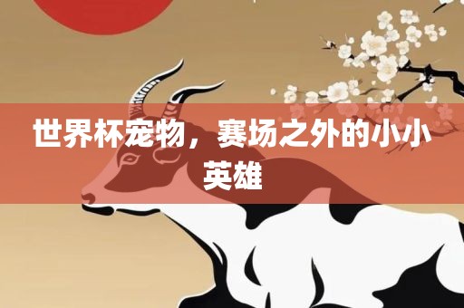 世界杯宠物，赛场之外的小小英雄眉山市正发家政服务有限公司