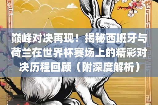 巅峰对决再现！揭秘西班牙与荷兰在世界杯赛场上的精彩对决历程回顾（附深度解析）