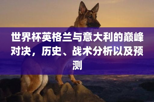 世界杯英格兰与意大利的巅峰对决，历史、战术分析以及预测眉山市正发家政服务有限公司
