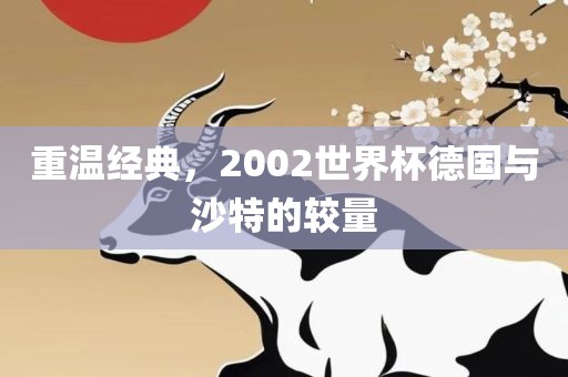 重温经典，2002世界杯德国与沙特的较量眉山市正发家政服务有限公司