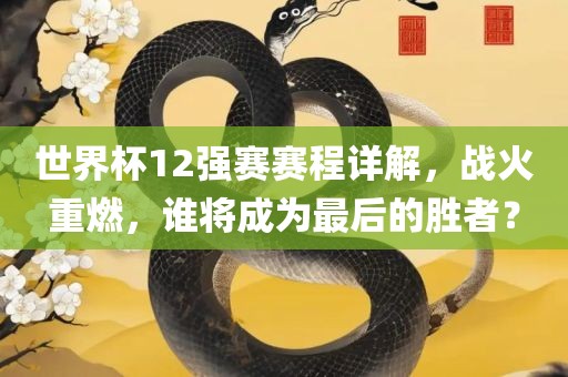 世界杯12强赛赛程详解，战火重燃，谁将成为最后的胜者？