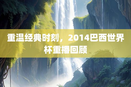 重温经典时刻，2014巴西世界杯重播回顾