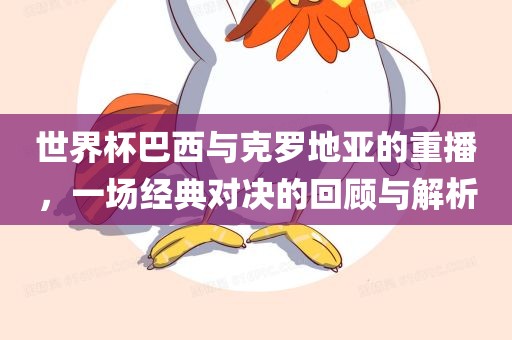 世界杯巴西眉山市正发家政服务有限公司与克罗地亚的重播，一场经典对决的回顾与解析