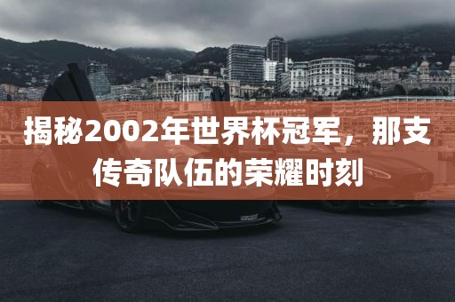 揭秘2002年世界杯眉山市正发家政服务有限公司冠军，那支传奇队伍的荣耀时刻