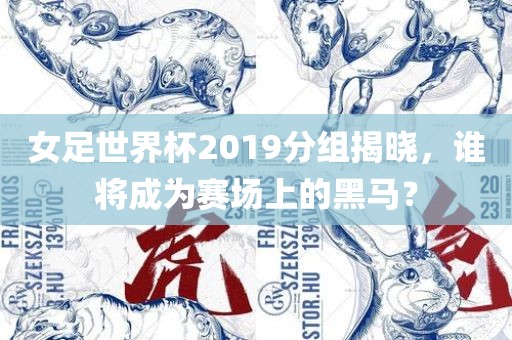 女足世界杯2019分组揭晓，谁将成为赛场上的黑马？