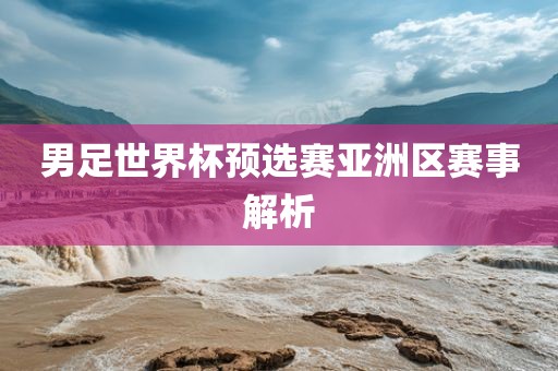 男足世界杯预选赛亚洲区赛事解析